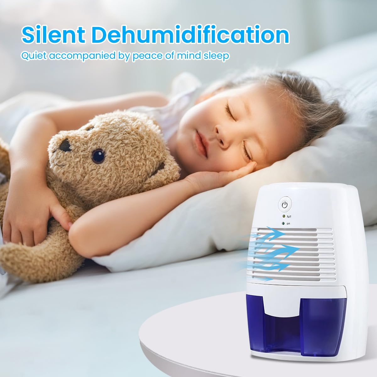HANNEA Mini USB Dehumidifier 500ML Desk USB Dehumidifier Portable Dehumidifier for 225 Sq. Ft. Auto Shut-Off Dehumidifier Ultra-Quiet Dehumidifier for Kitchen, Bedroom, Basement HANNEA Mini USB Dehumidifier 500ML Desk USB Dehumidifier Portable Dehumidifier for 225 Sq. Ft. Auto Shut-Off Dehumidifier Ultra-Quiet Dehumidifier for Kitchen, Bedroom, Basement